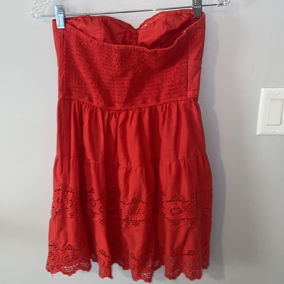 American Eagle outfitters Red/orange Sundress size 4 - Picture 5 of 7